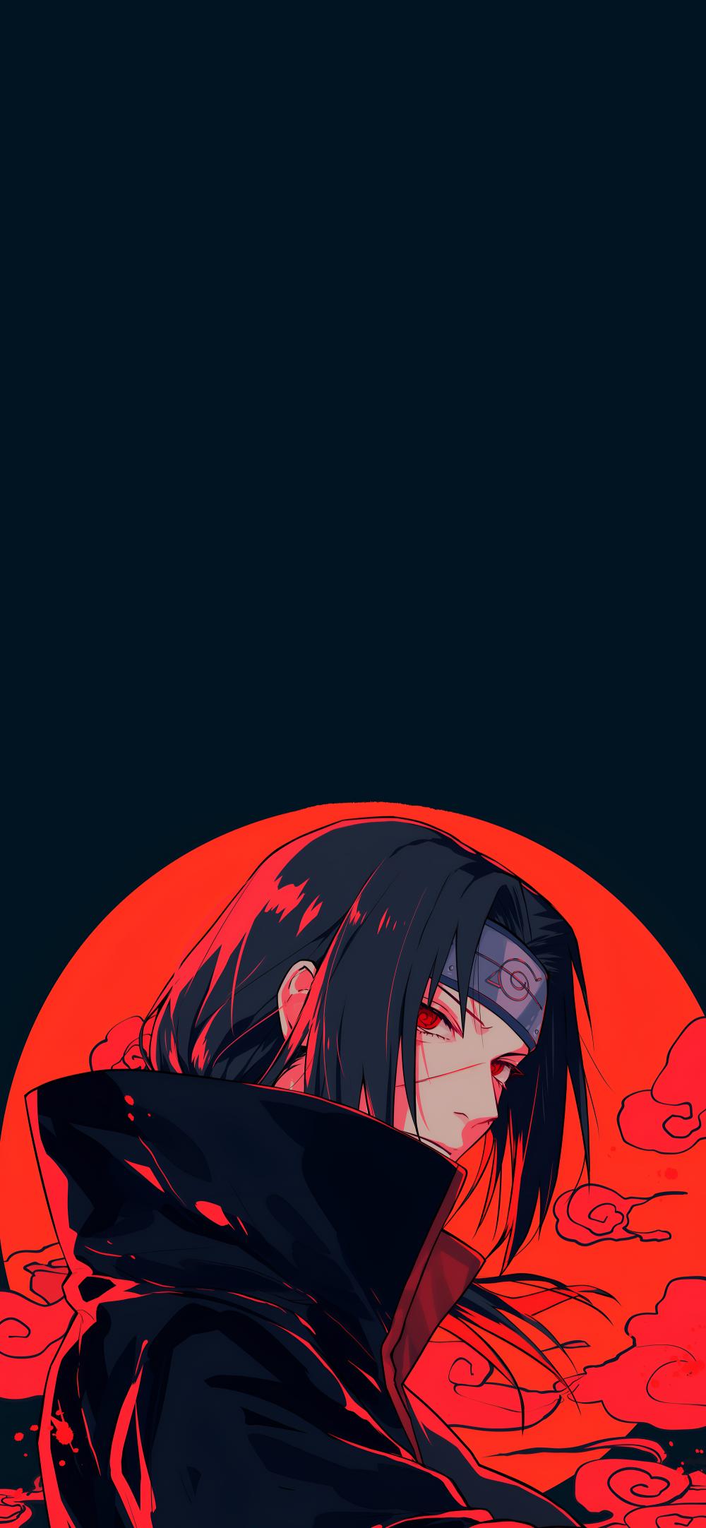 Download Itachi Uchiha Red Moon 1