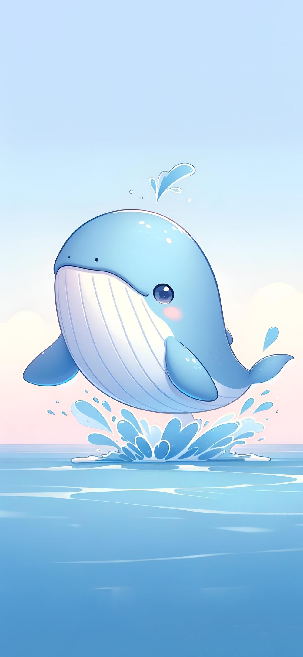 Download Cute Pastel Whale