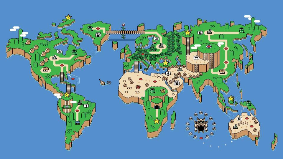 Download Super Mario World Map