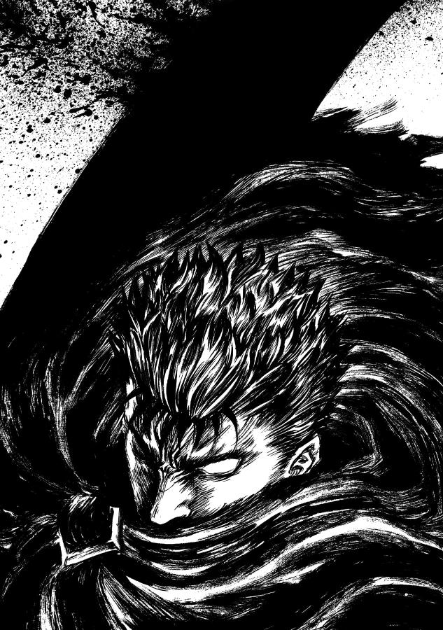 Download Berserk Kentaro Miura monochrome