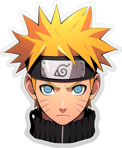 Download Serious Naruto Head Sticker