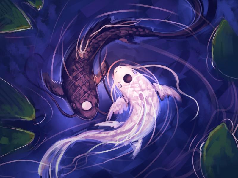 Download yin yang koi fish