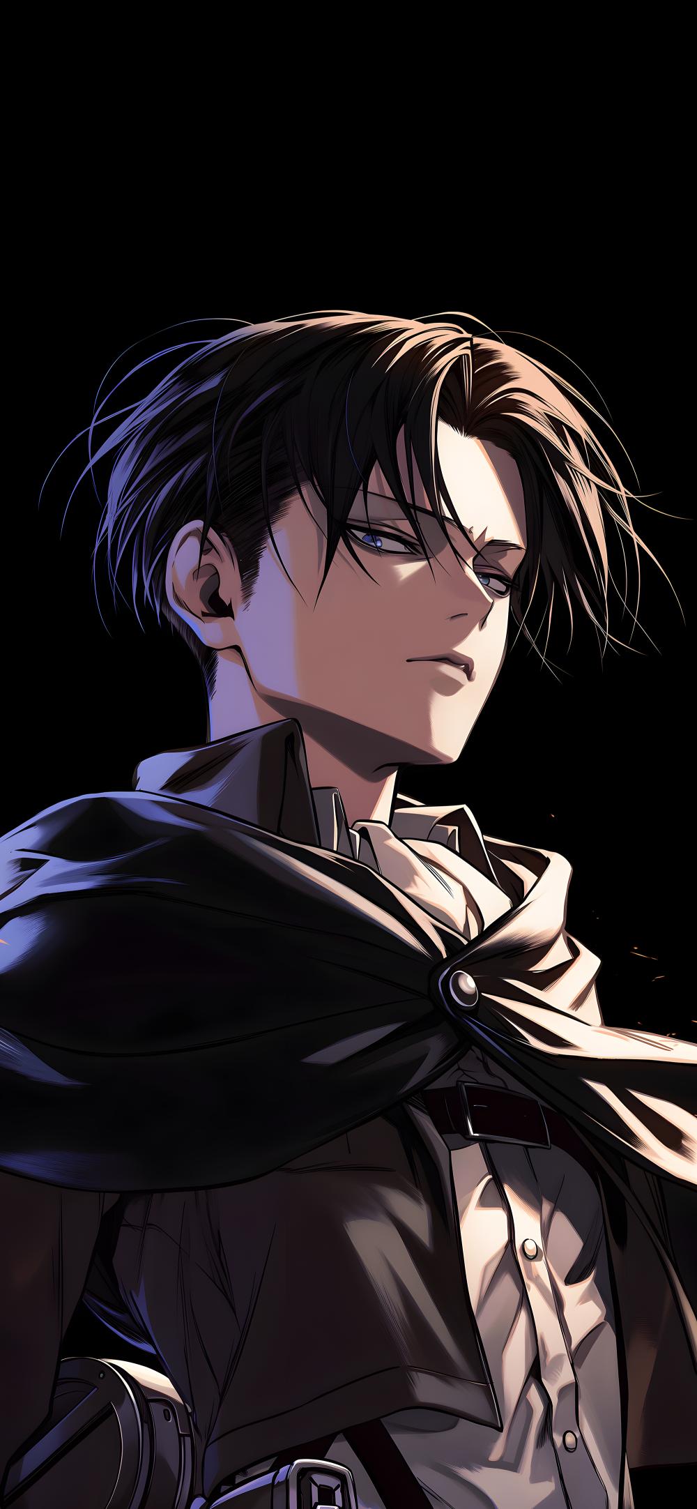 Download Levi Ackerman Black Attack On Titan