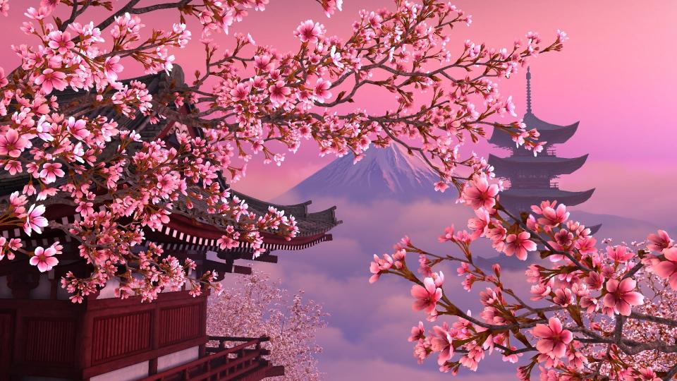 Download Mount Fuji Japan animated