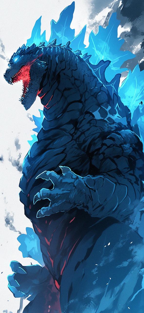 Download Godzilla Blue Aesthetic