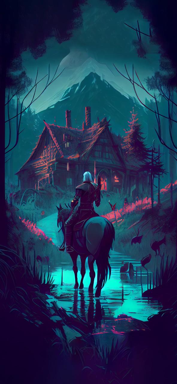 Download Witcher Geralt Forest Hut