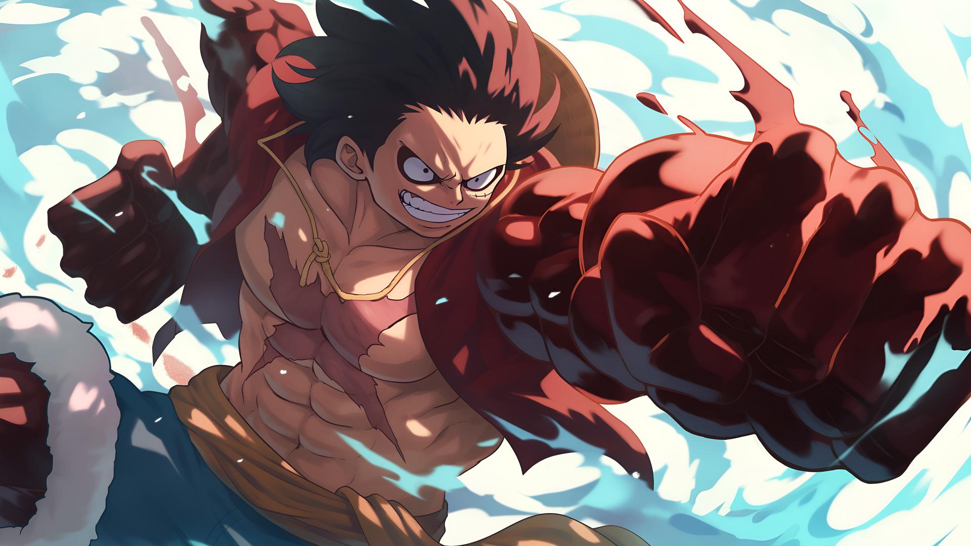 Download Luffy Gear Four Power Desktop 4k