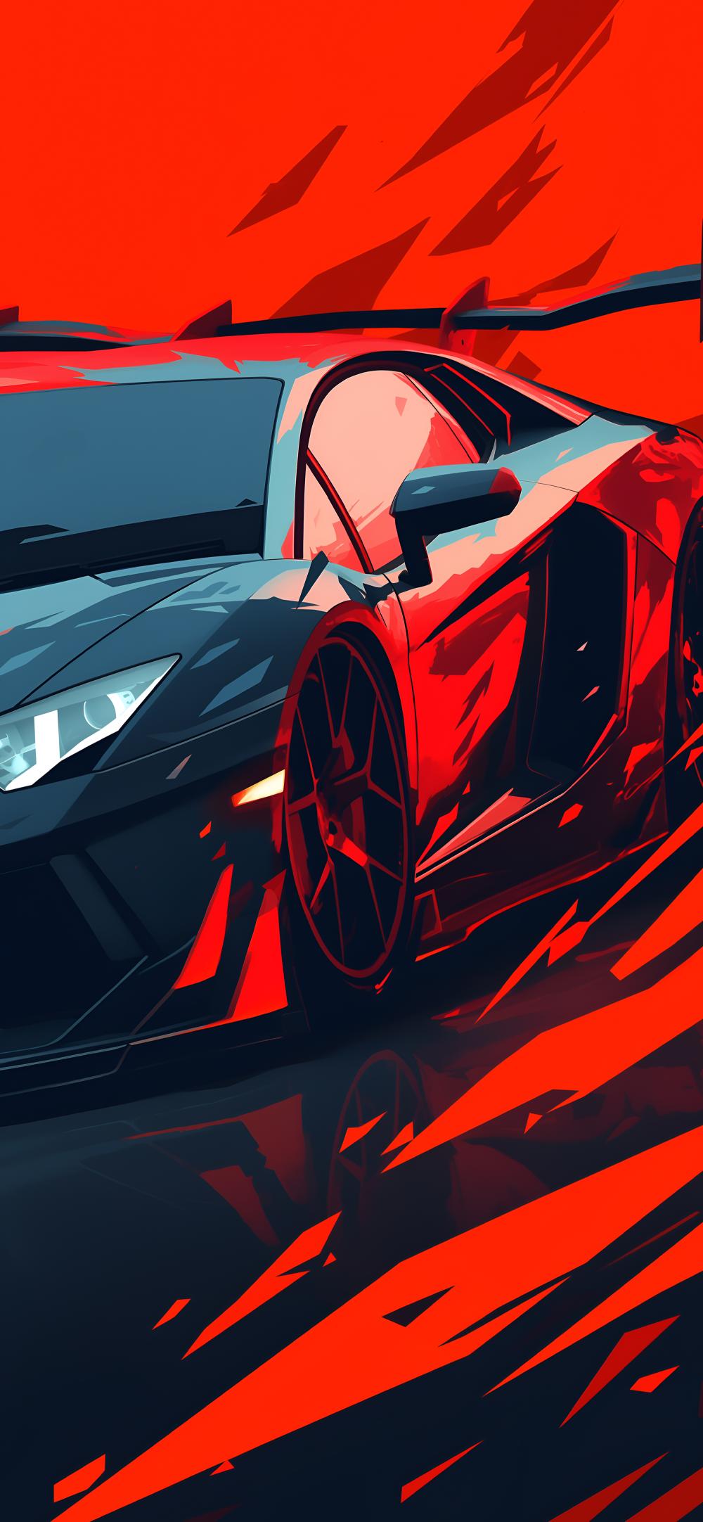 Download Dynamic Racing Car Illustration