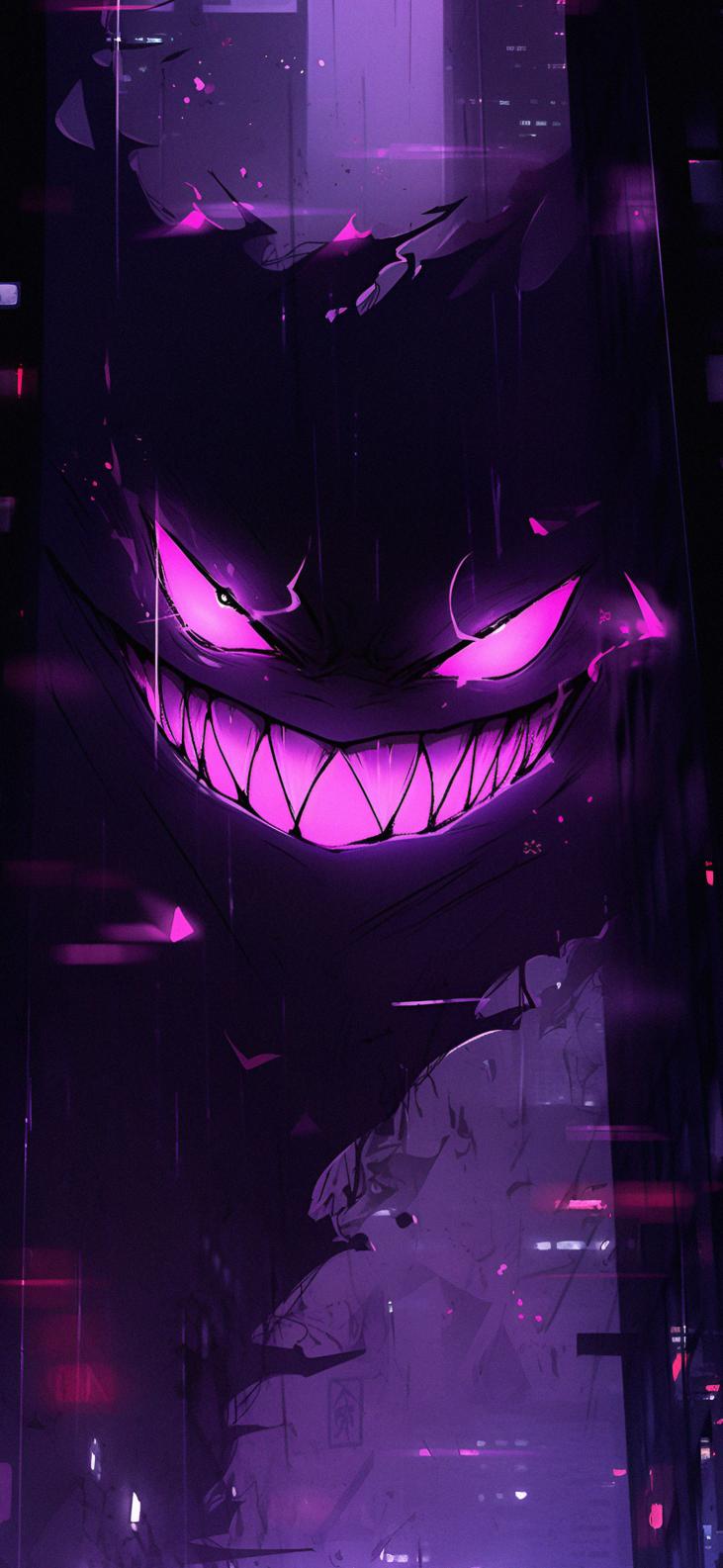 Download Halloween Smiling Ghost Purple