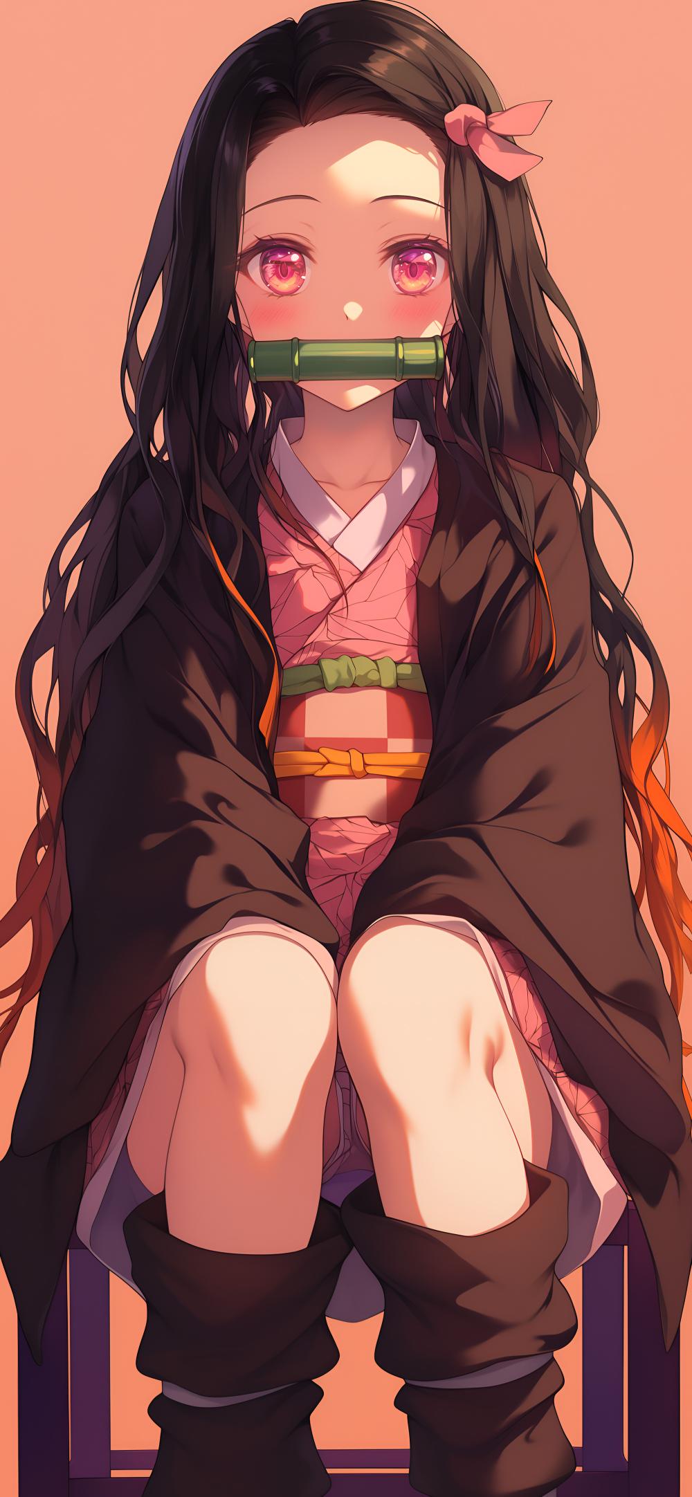 Download Cute Nezuko Demon Slayer Wallpaper