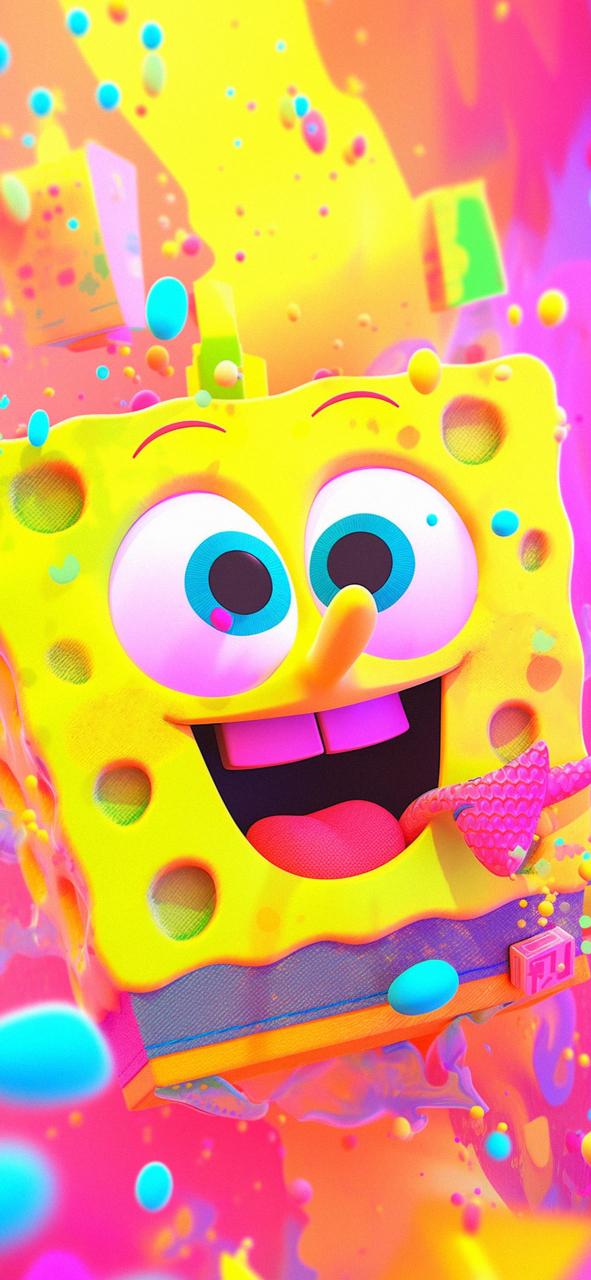 Download Happy Spongebob Colorful