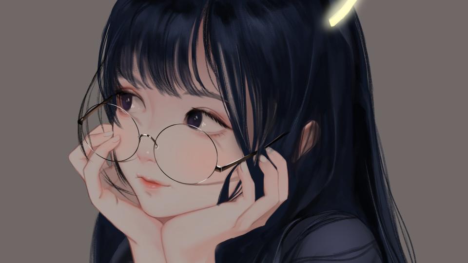 Download Cute Girl With Glasses