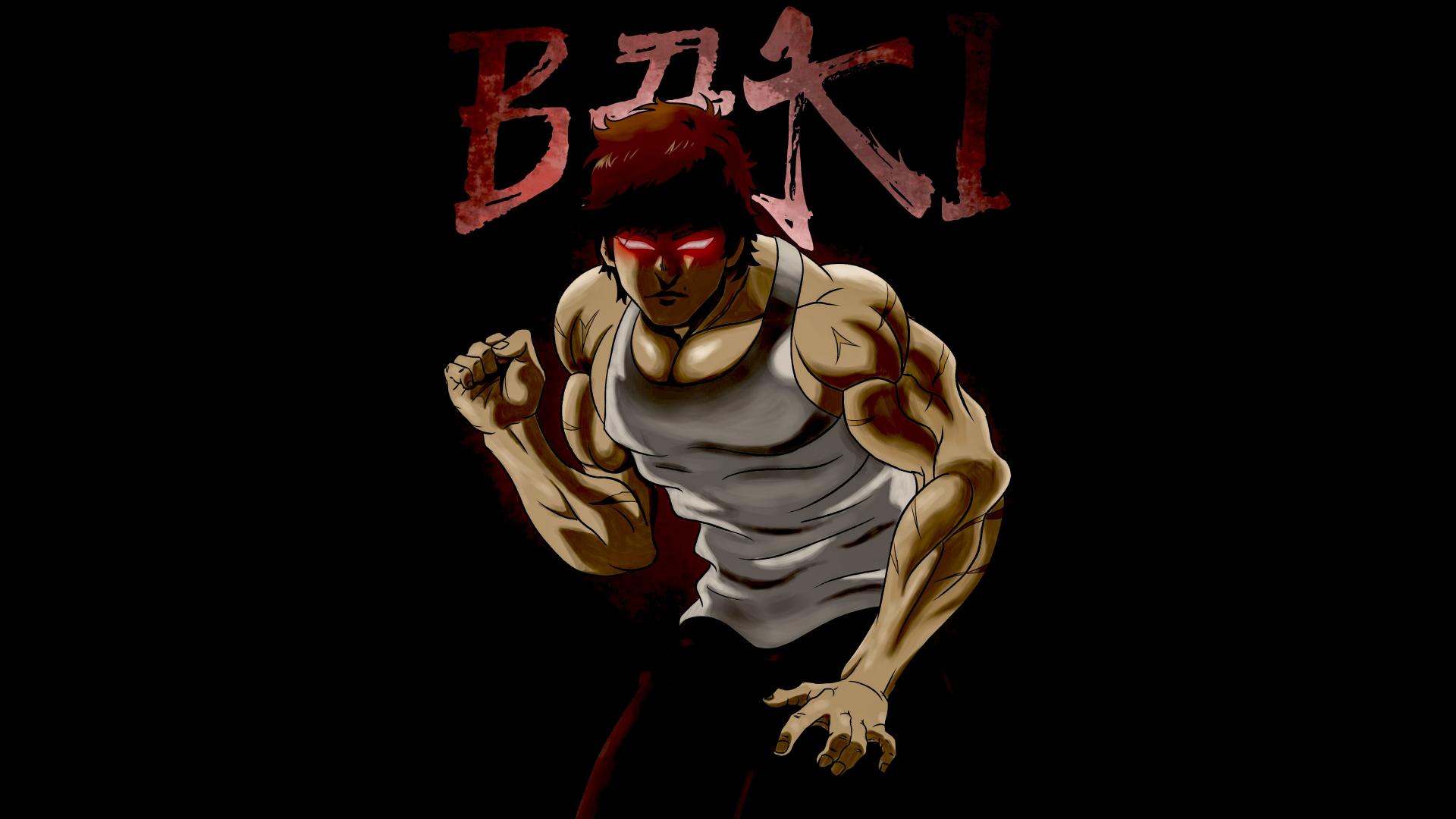 Download Baki Hanma Black background