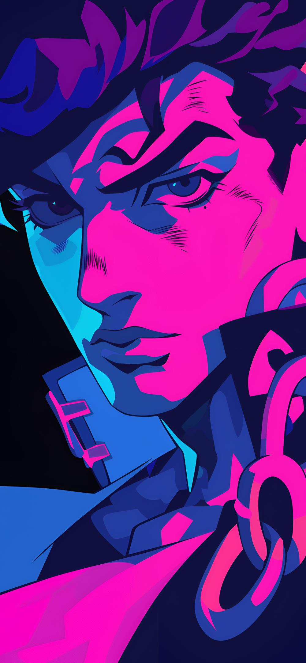 Download Jojo Josuke Higashikata Neon