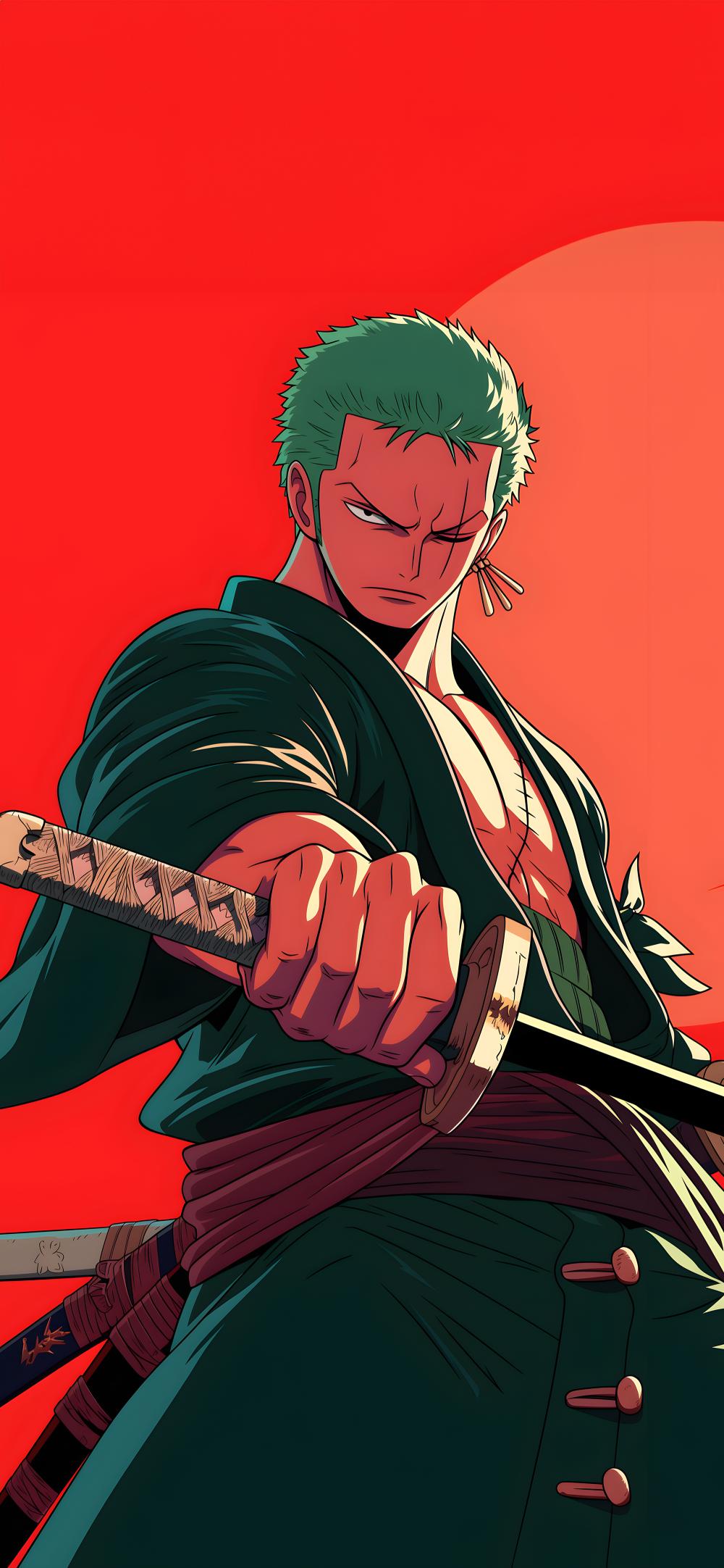 Download Roronoa Zoro Cool Red