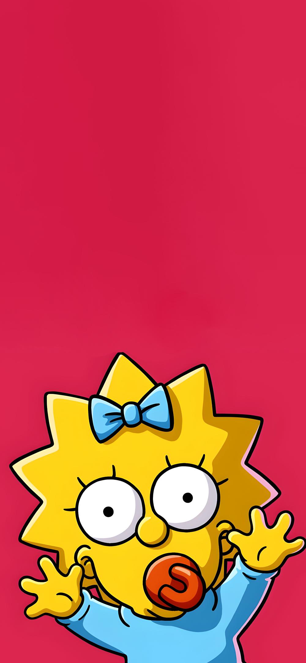 Download Maggie Simpson Cute Pink