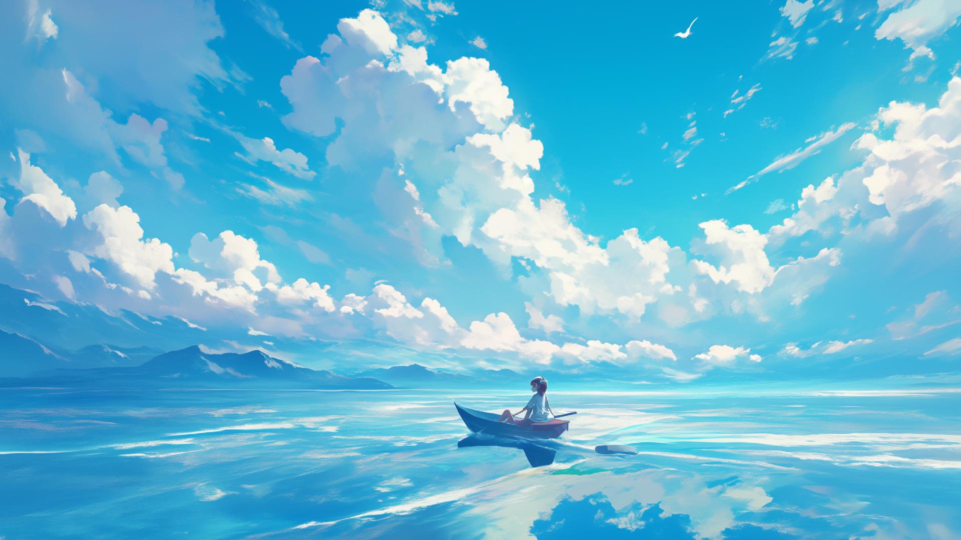 Download Dreamy Cloudscape Serene Waters Desktop Wallpaper