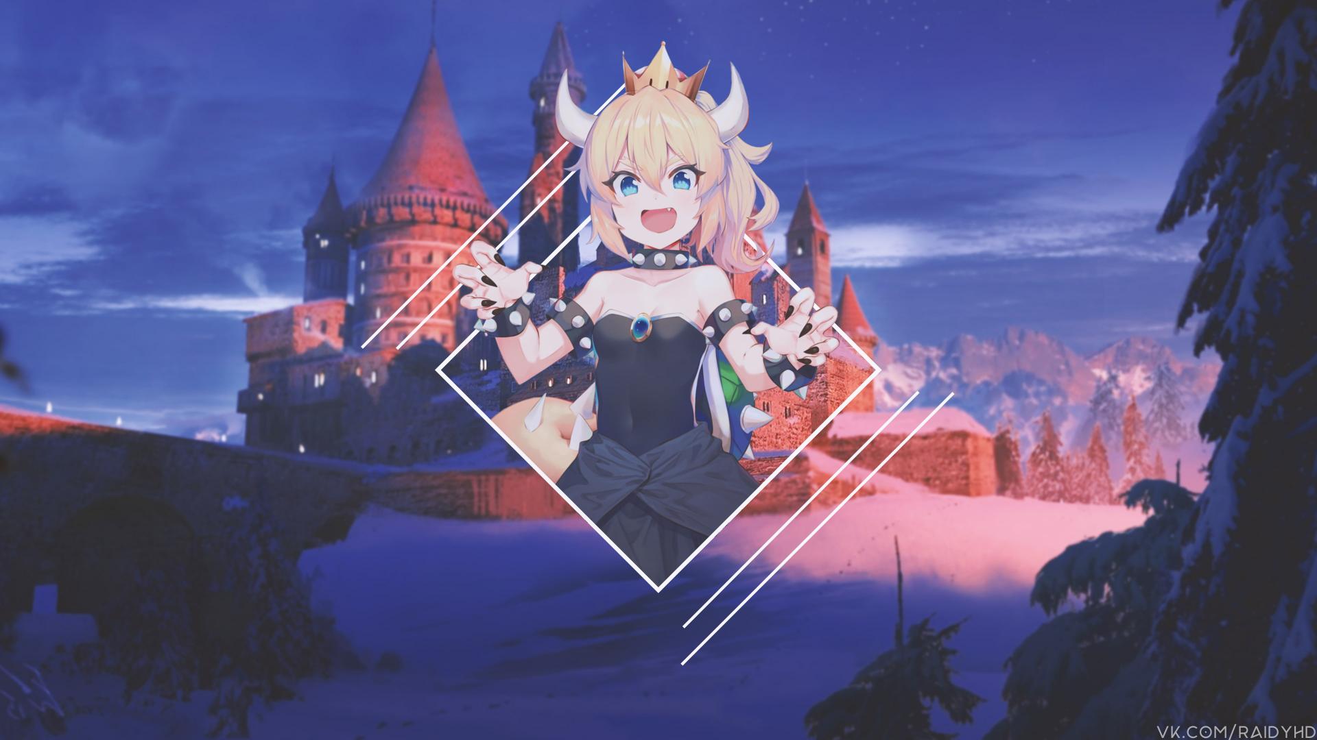 Download anime girls picture-in-picture Bowsette