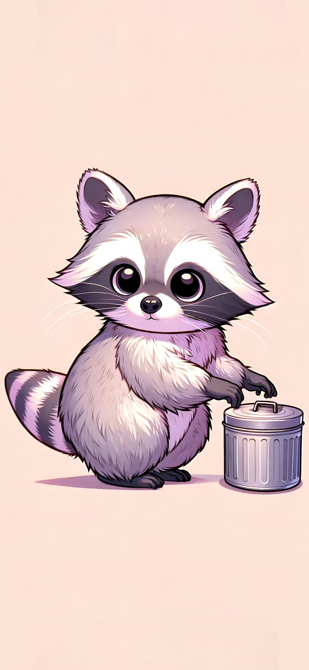 Download Pastel Raccoon