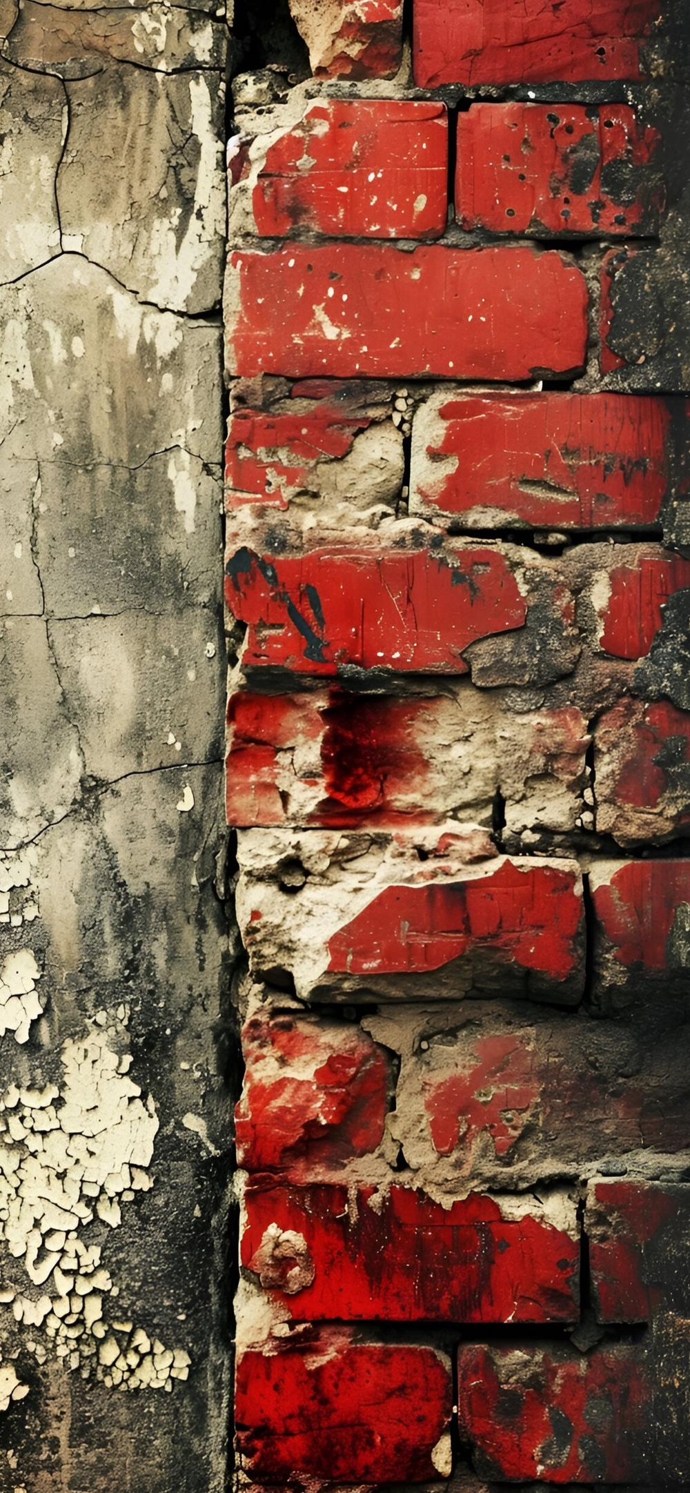 Download Weathered Red Brick Wall