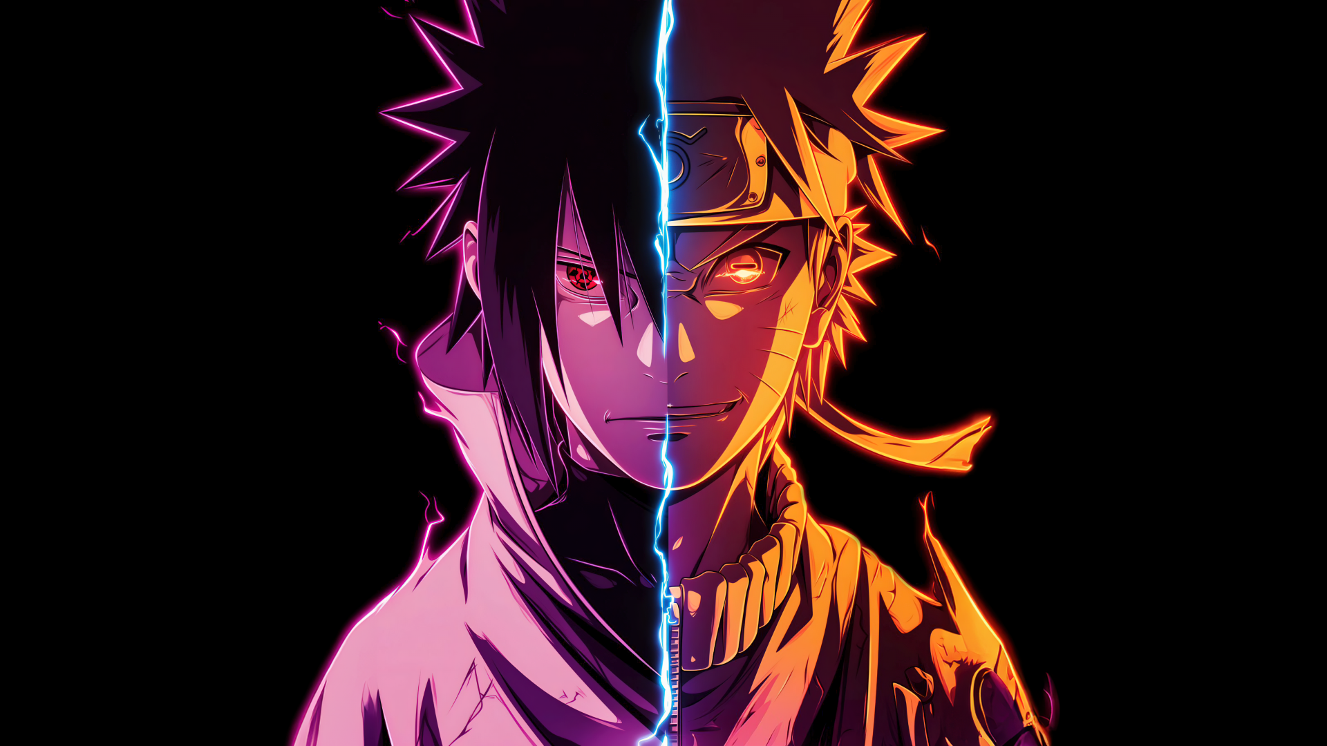 Download Sasuke vs Naruto Uzumaki AMOLED