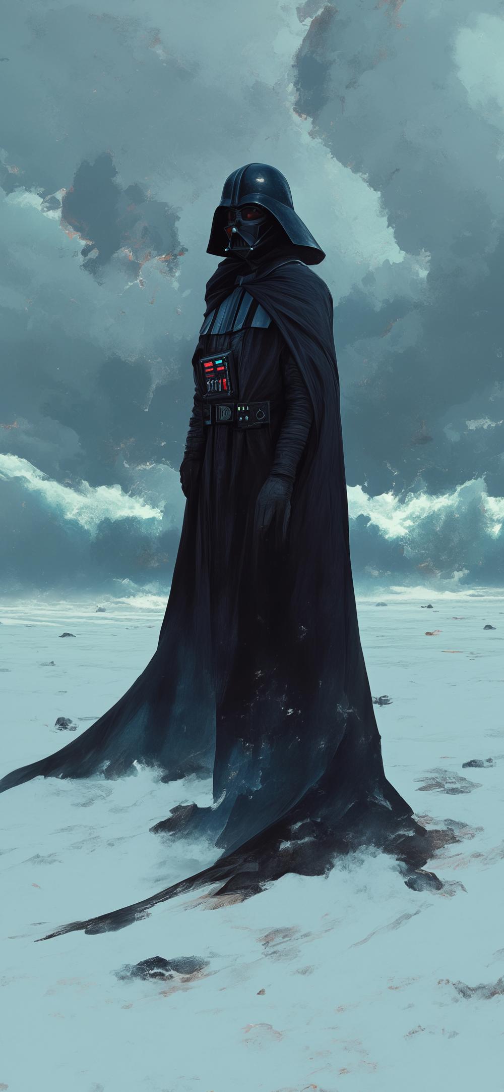 Download Darth Vader Snowy Landscape