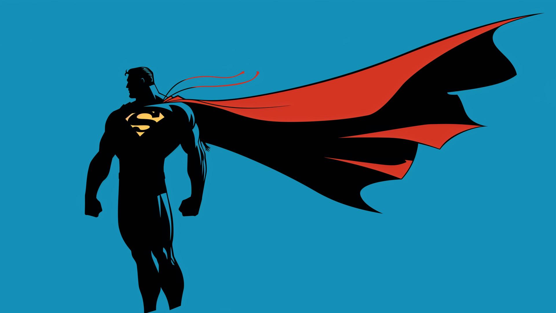 Download Clark Kent Kryptonian Man Of Steel Silhouette Desktop Wallpaper