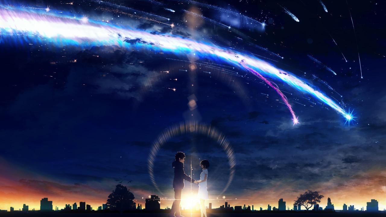 Download sky clouds meteors Kimi