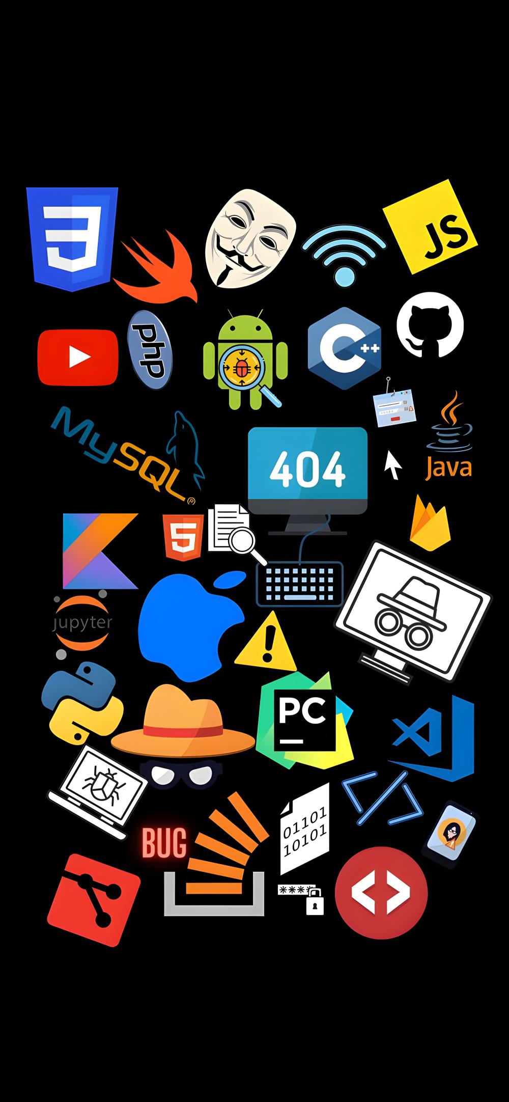 Download Programmer Icons Collage