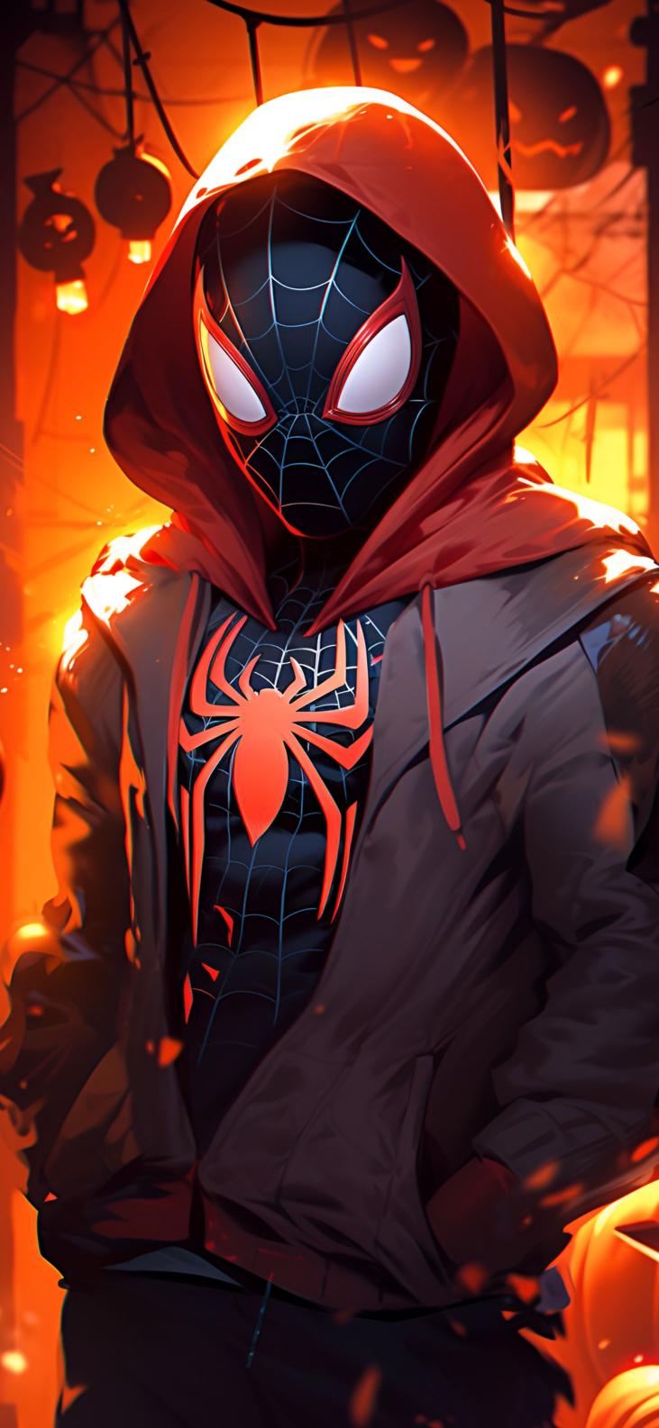 Download Miles Morales Pumpkins Halloween