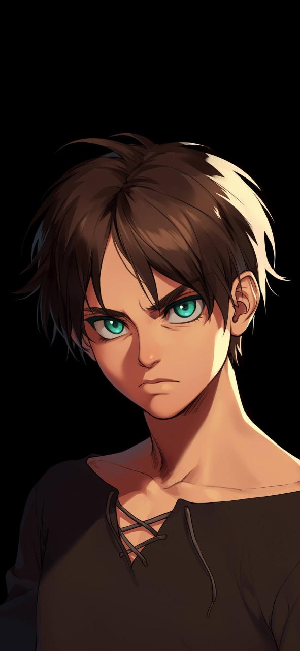 Download Aot Eren Yeager Black Pr