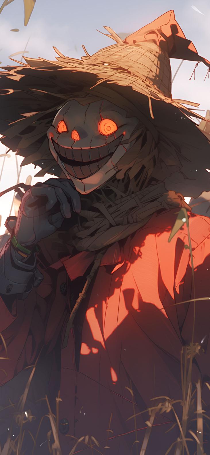 Download Halloween Smiling Scarecrow