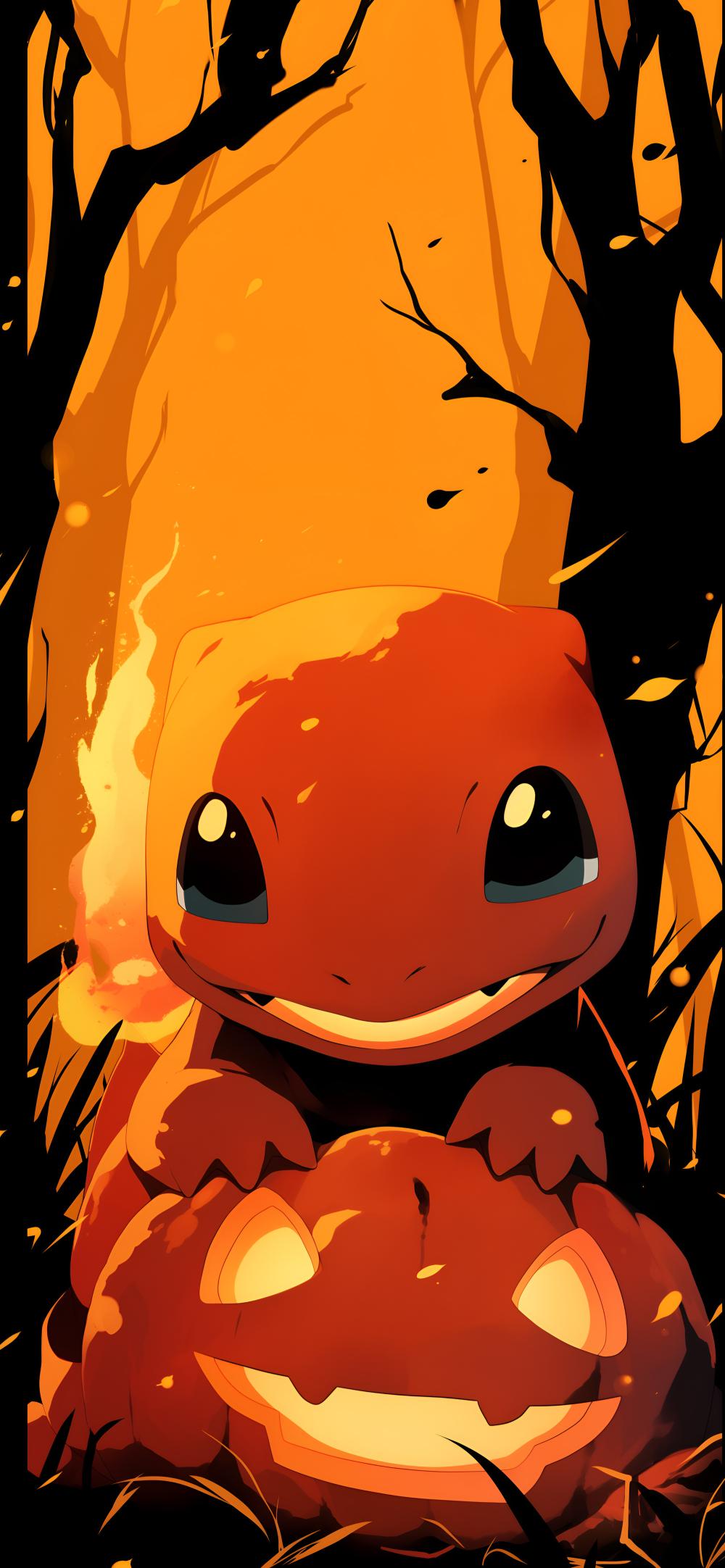 Download Charmander Halloween Jack O Lantern