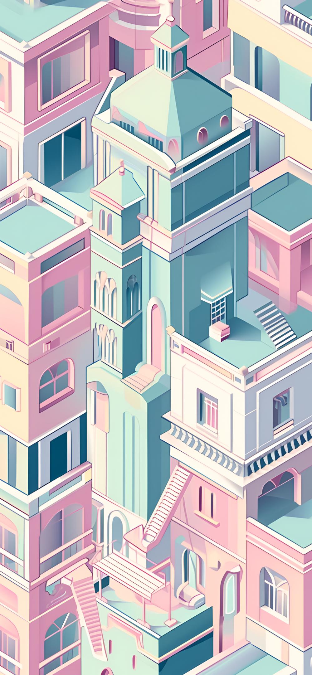 Download Pastel Cityscape Preppy