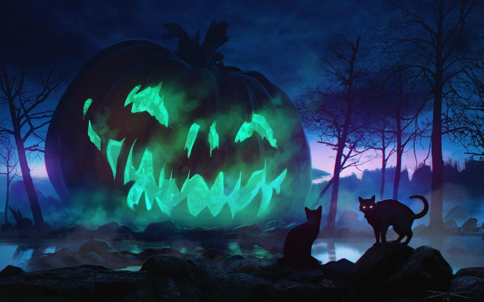 Download halloween giant pumpkin scary