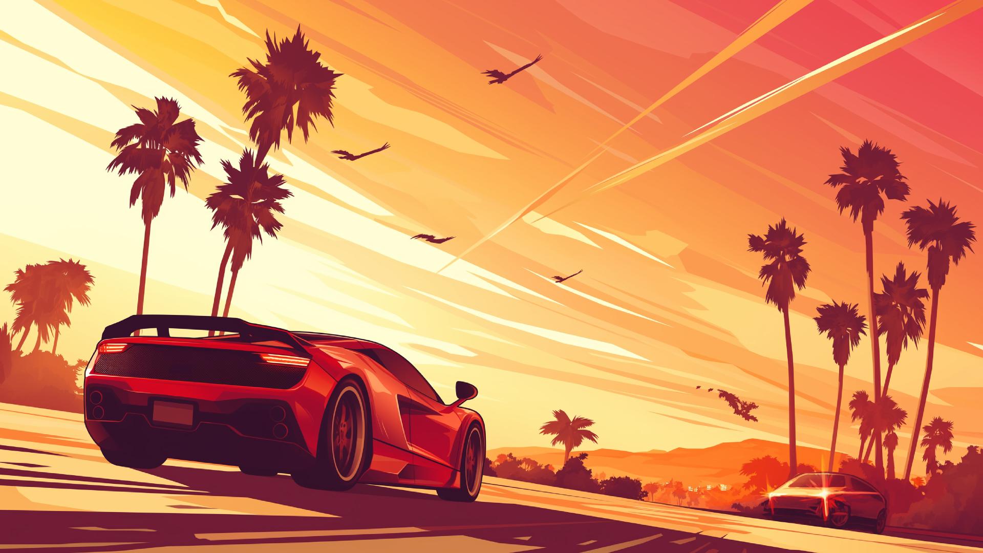 Download California Dreaming Highway Race Desktop Wallpaper