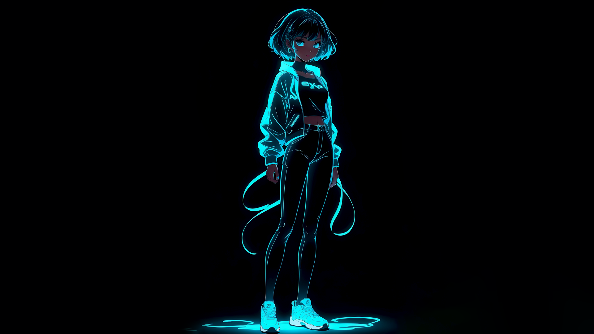 Download Neon Anime girl