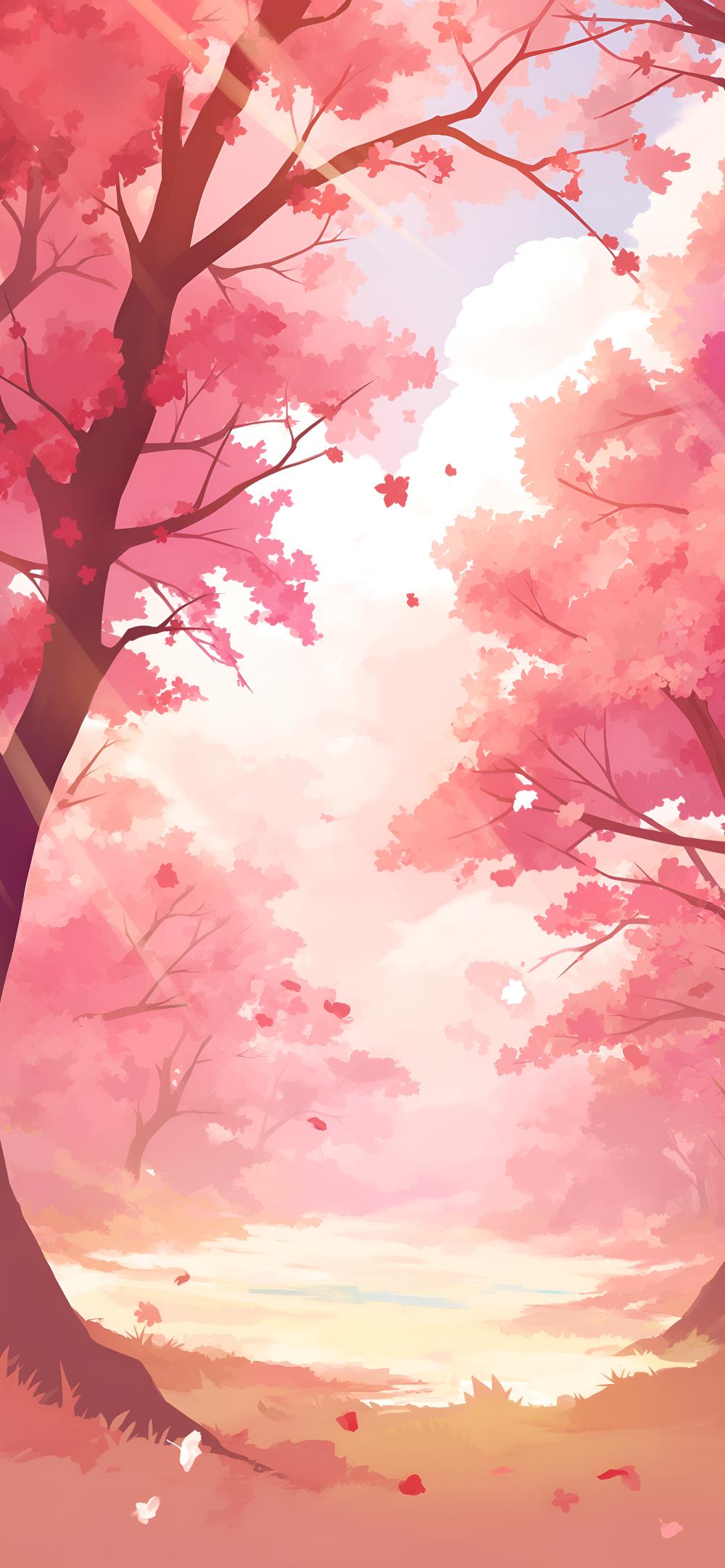 Download Pink Blossom Forest