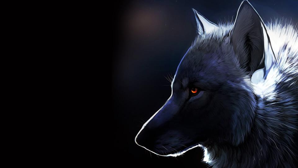 Download wolf illustration nature fantasy