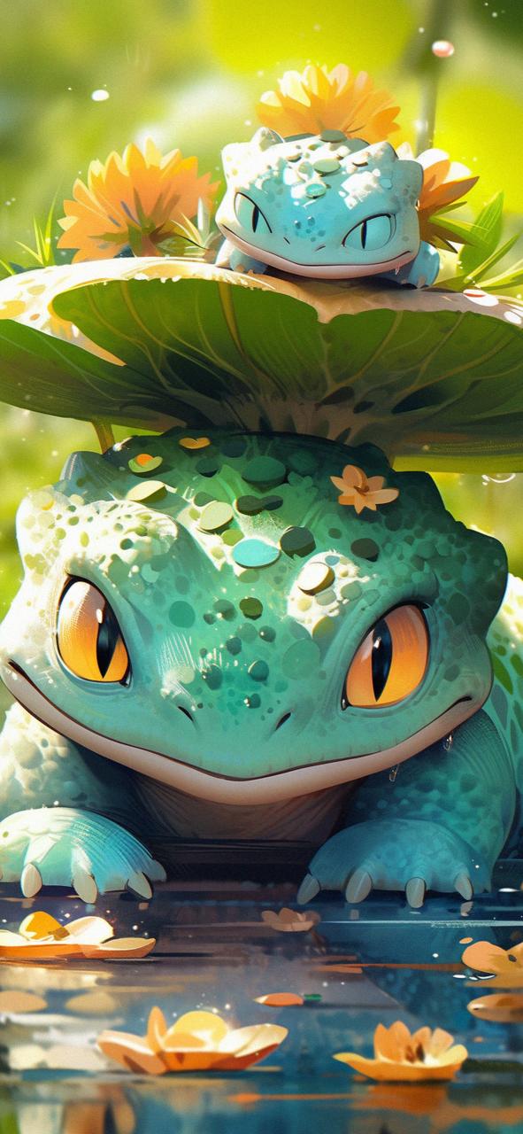 Download Pokemon Bulbasaur And Child Art