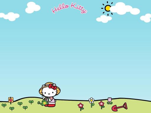 Download bow clouds Hello Kitty