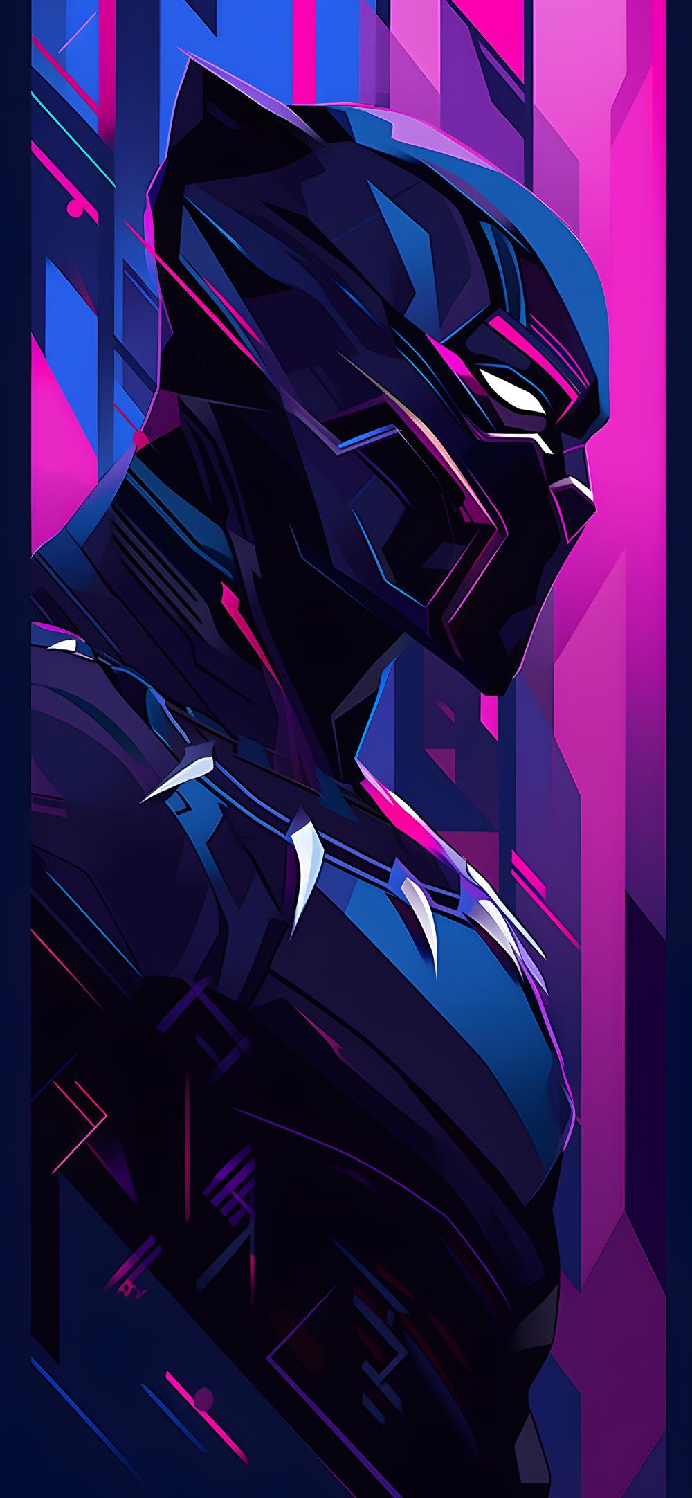 Download Neon Black Panther Comics