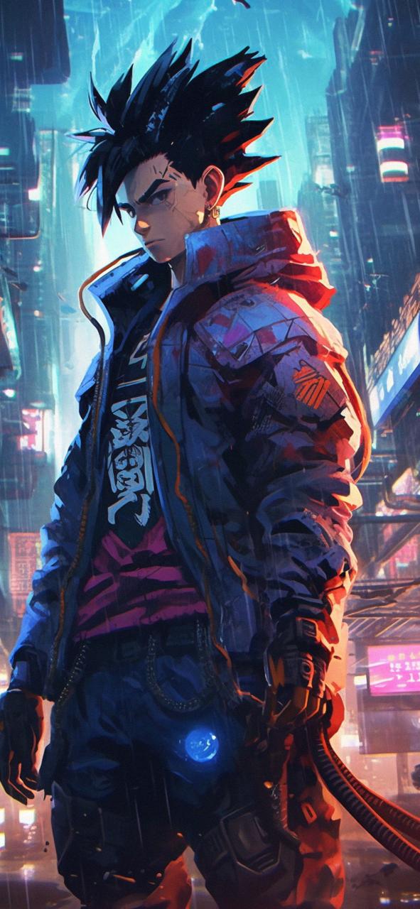 Download Dragon Ball Goku Cyberpunk Art