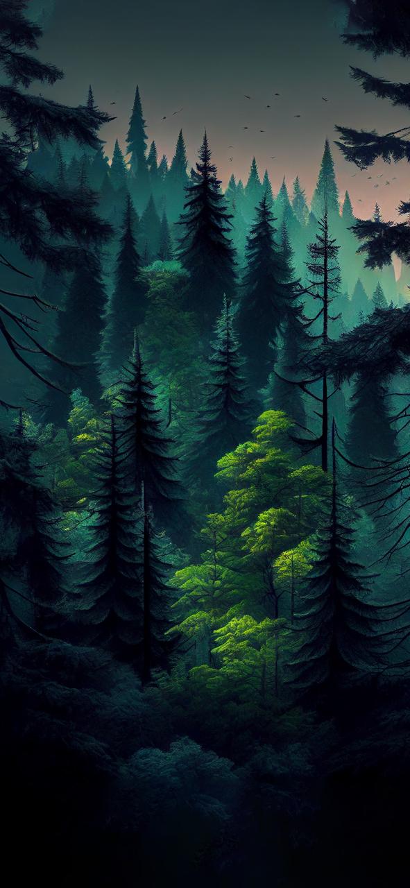 Download Coniferous Green Forest