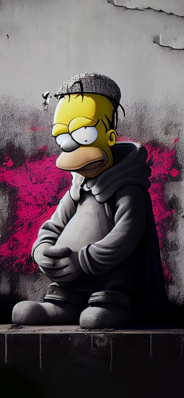 Download Homer Simpson X Banksy 1