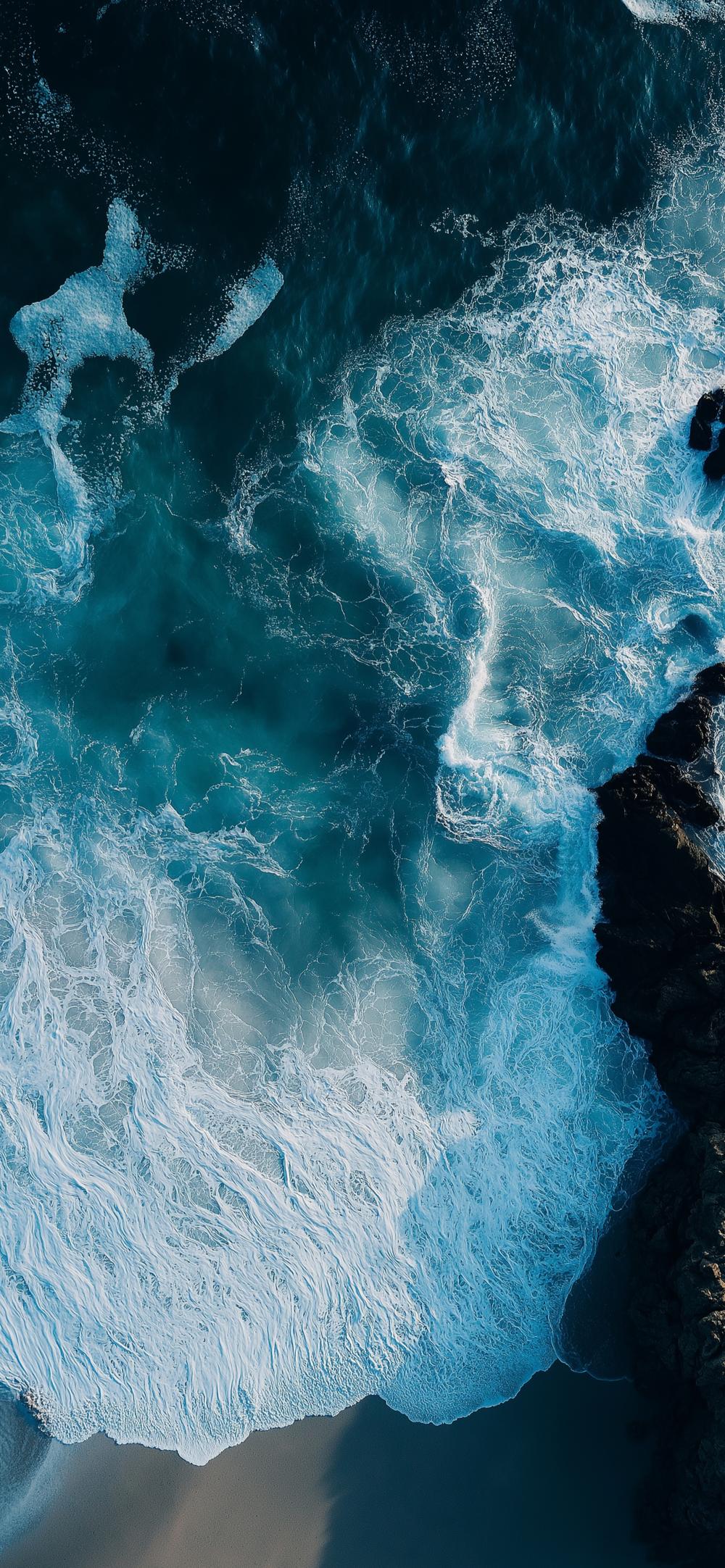 Download Ocean Waves Aerial View