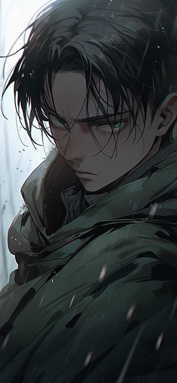 Download Levi Ackerman Under The Rain Art