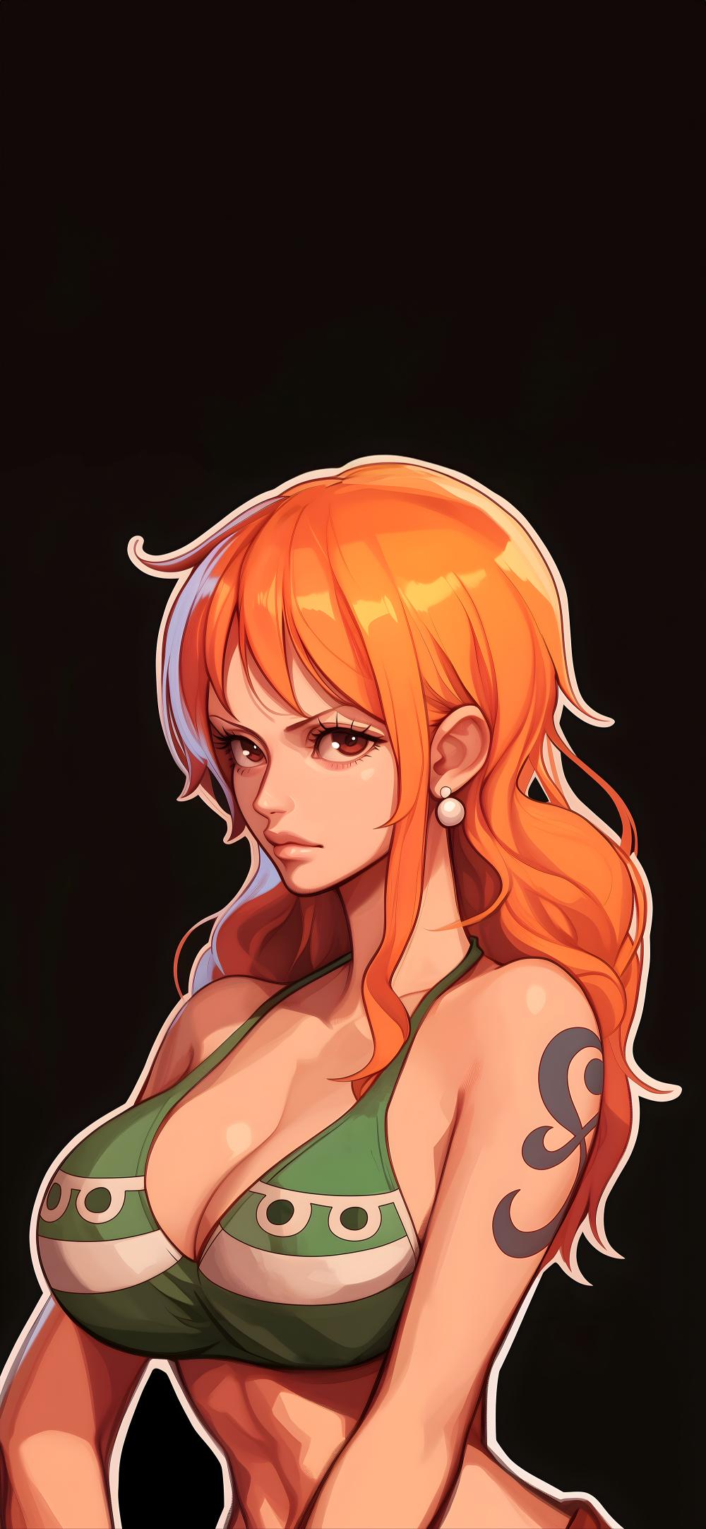 Download Nami One Piece Green Bikini