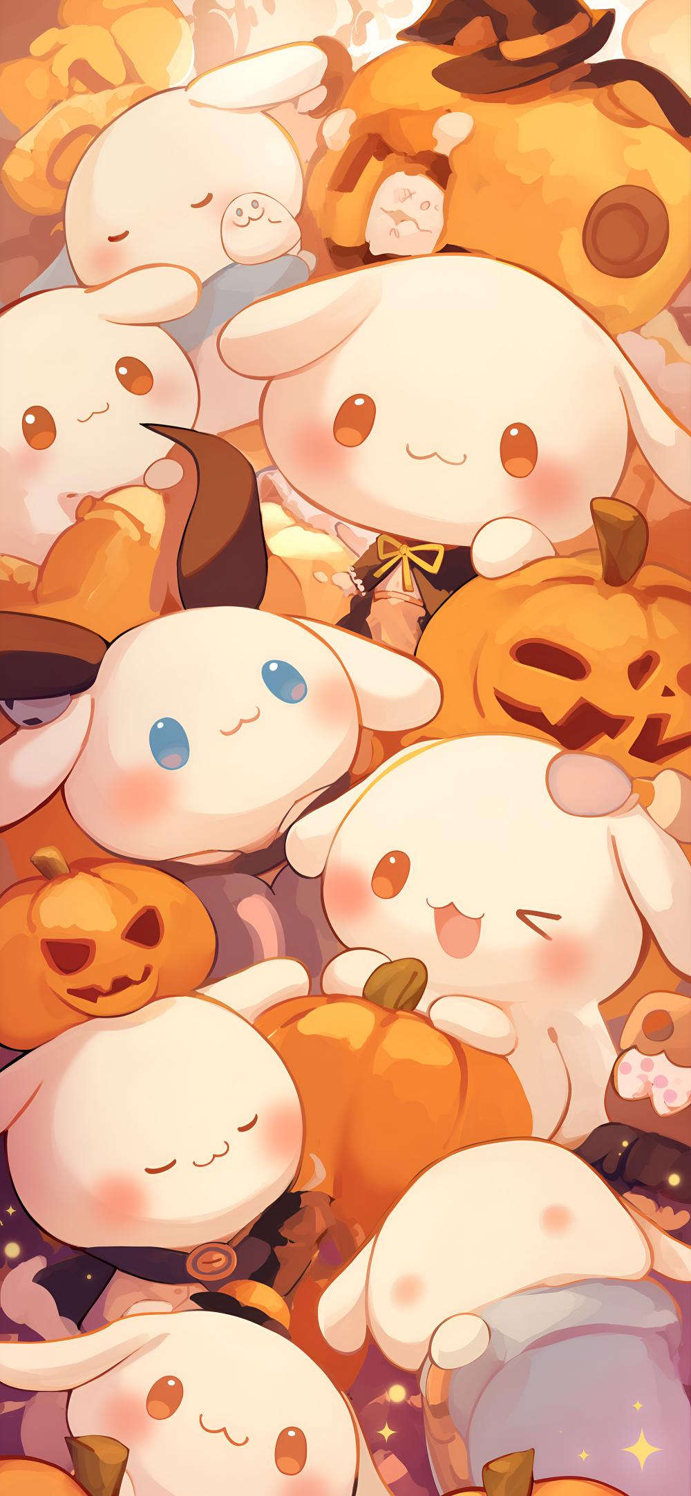 Download Halloween Cinnamoroll Pumpkins Cute