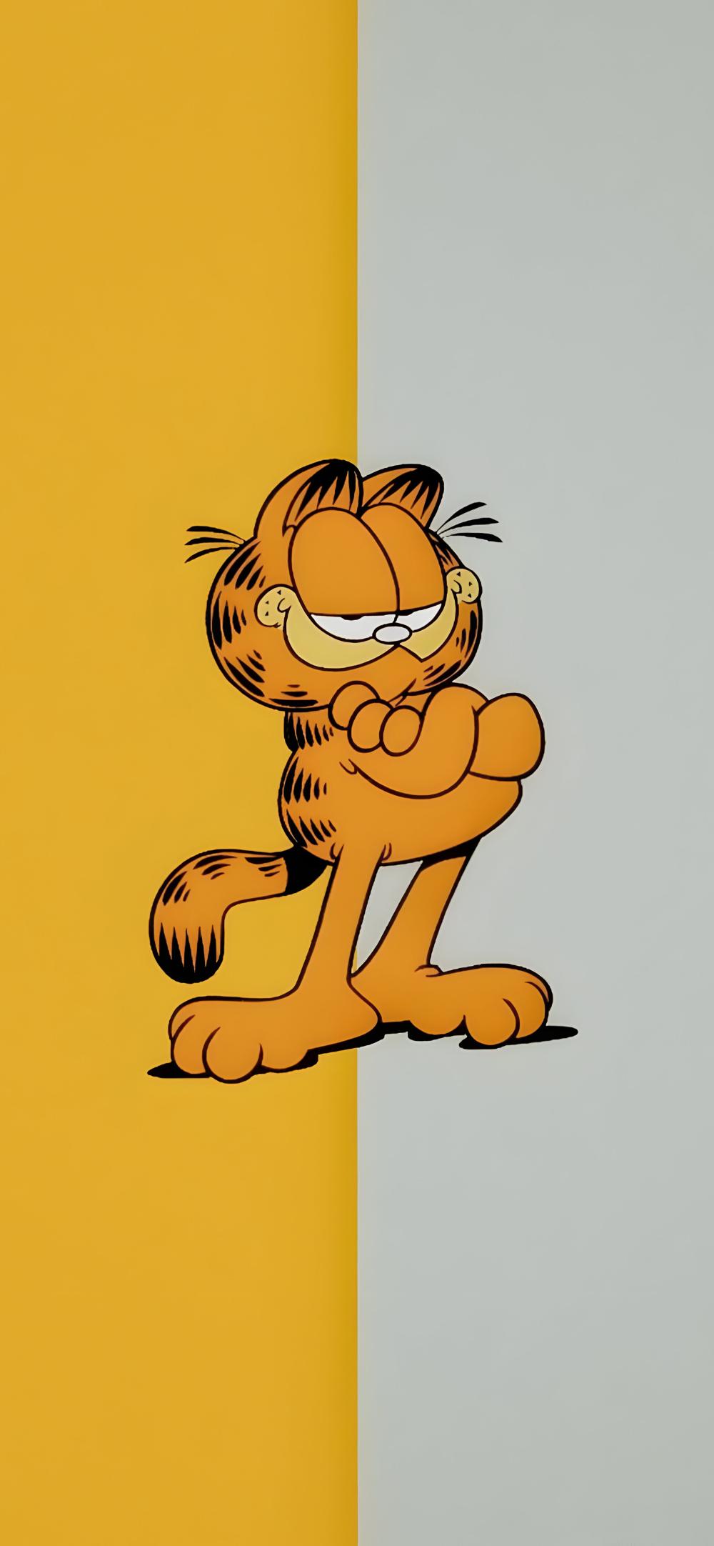 Download Garfield Classic Smirk Minimalist